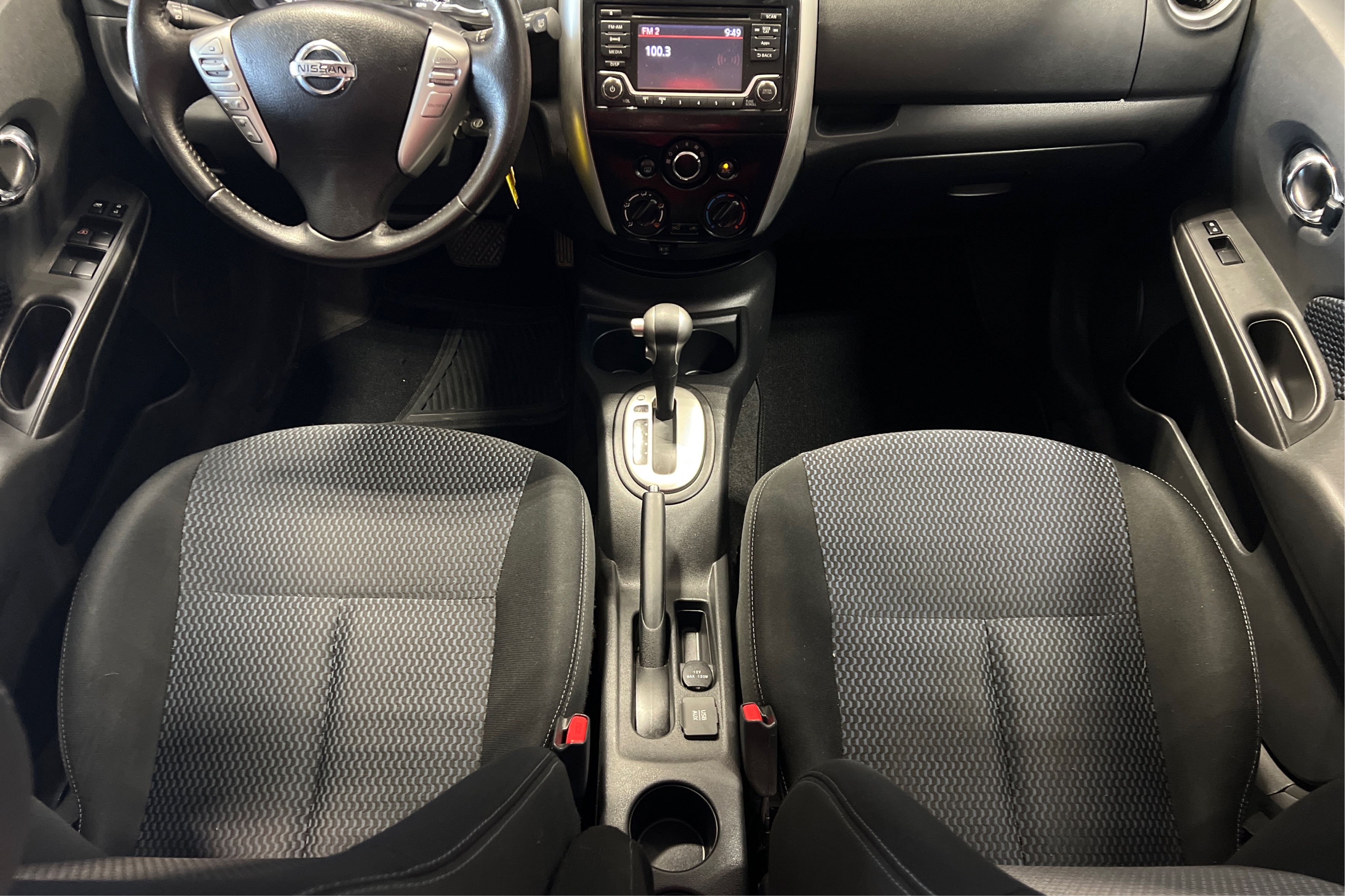 Middle Console Top View