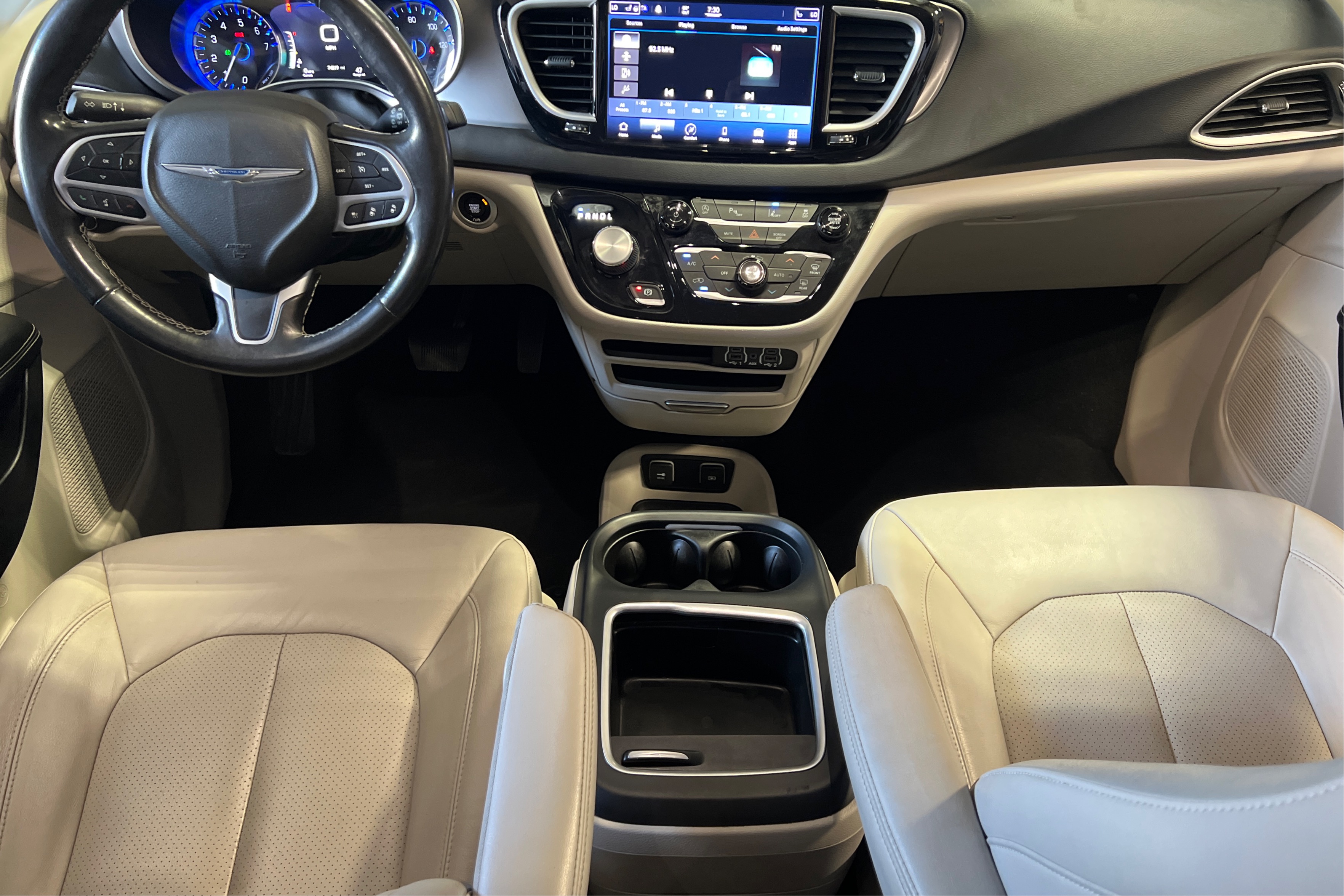 Middle Console Top View