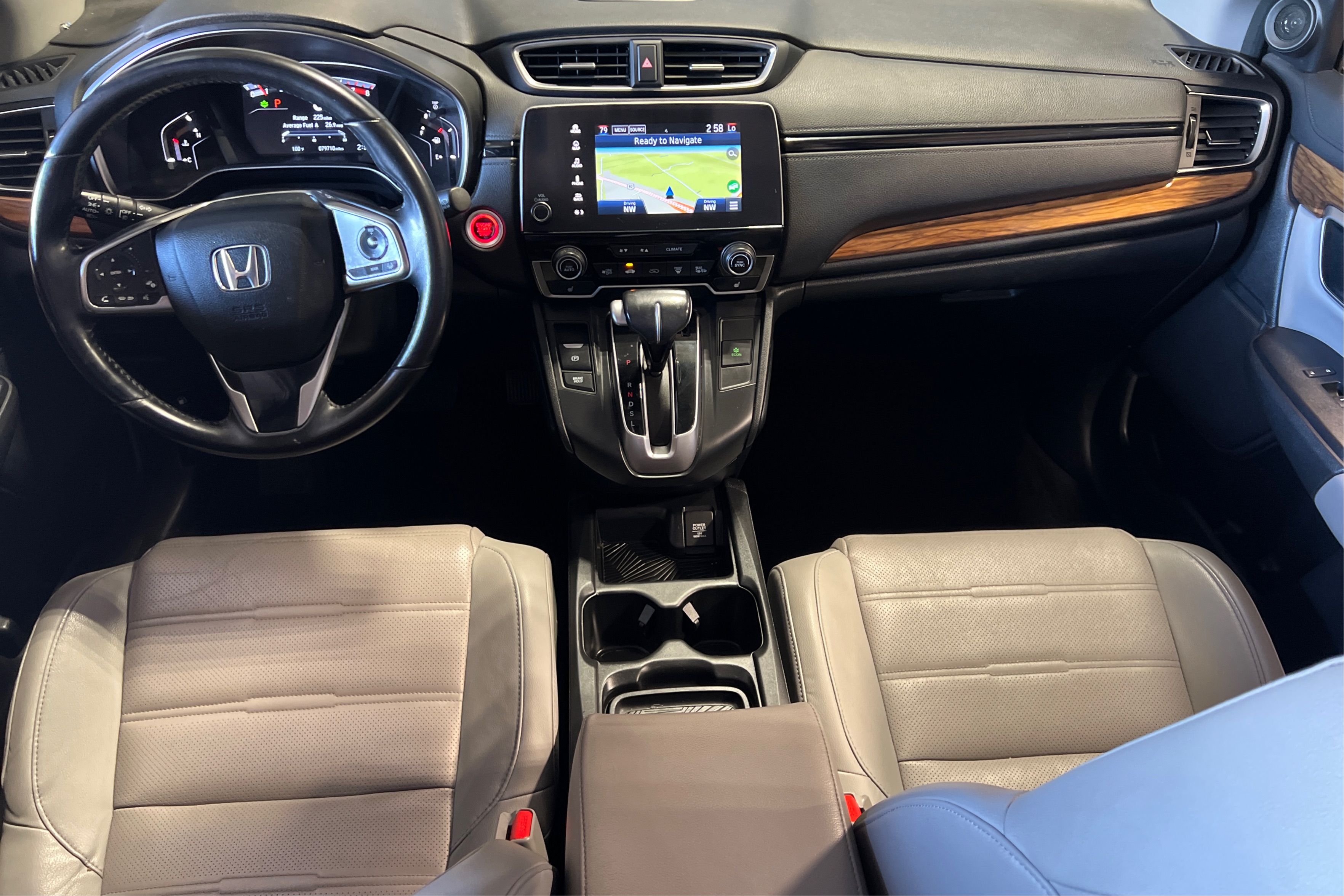 Middle Console Top View