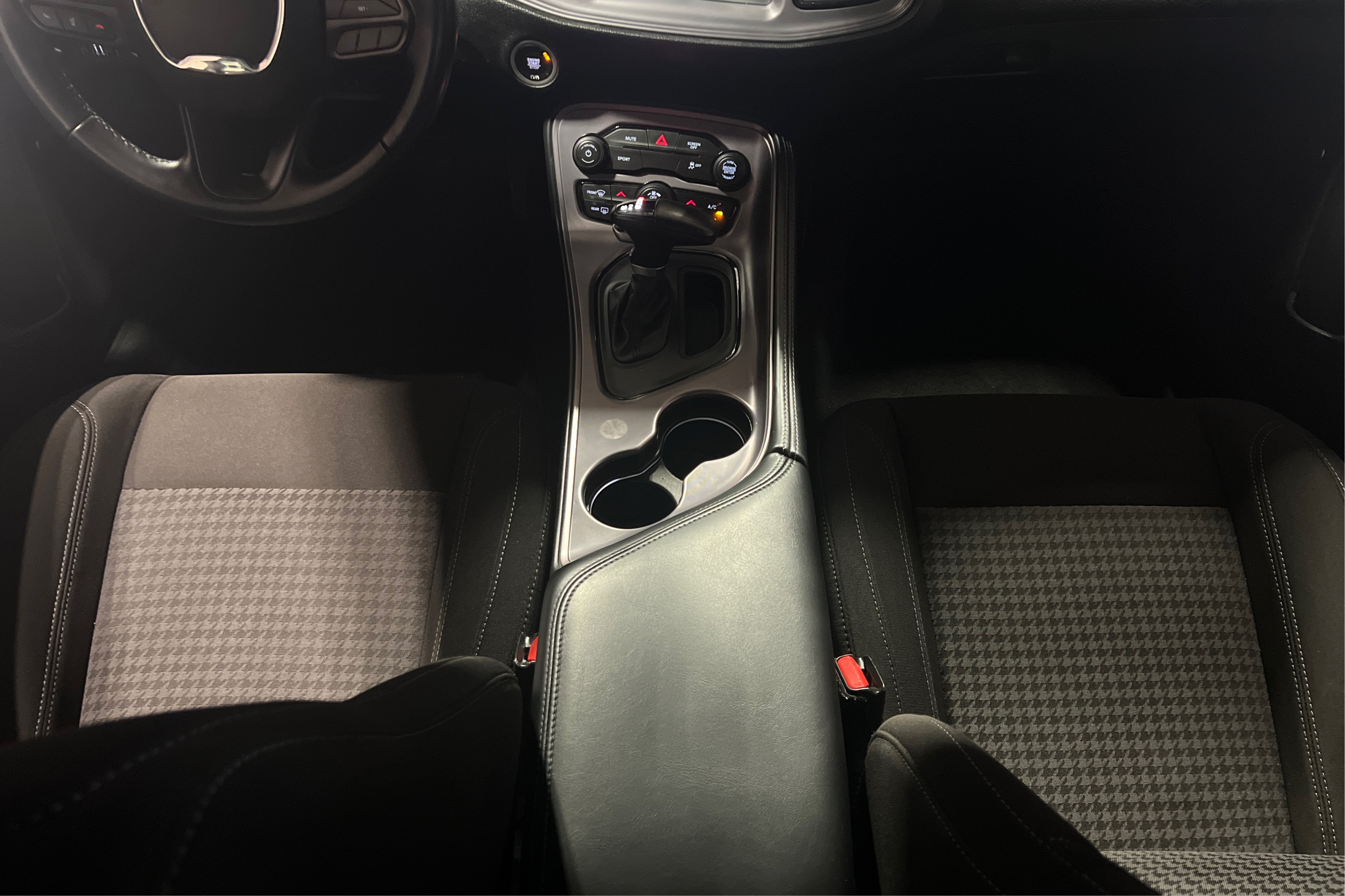 Middle Console Top View