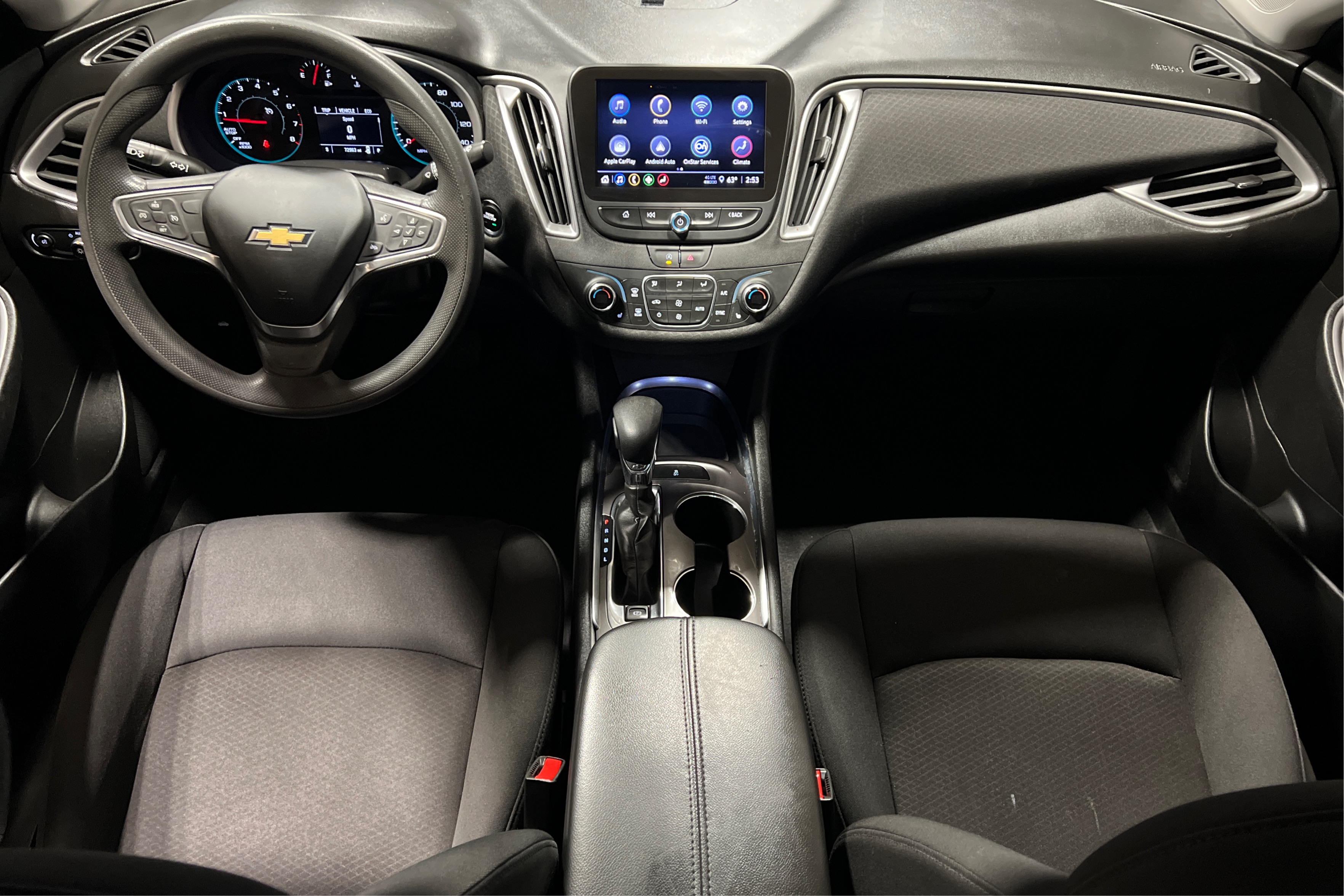 Middle Console Top View