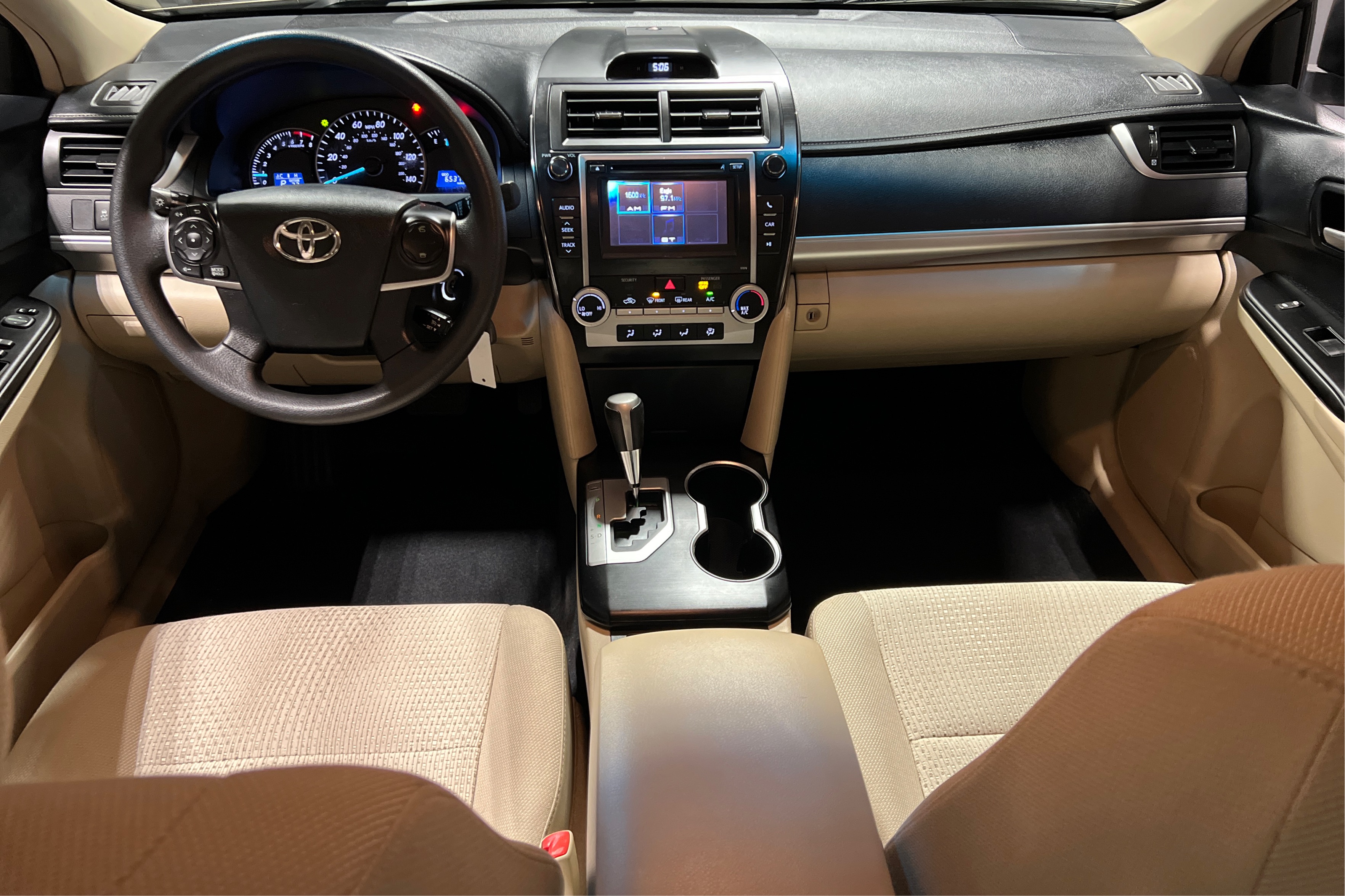 Middle Console Top View