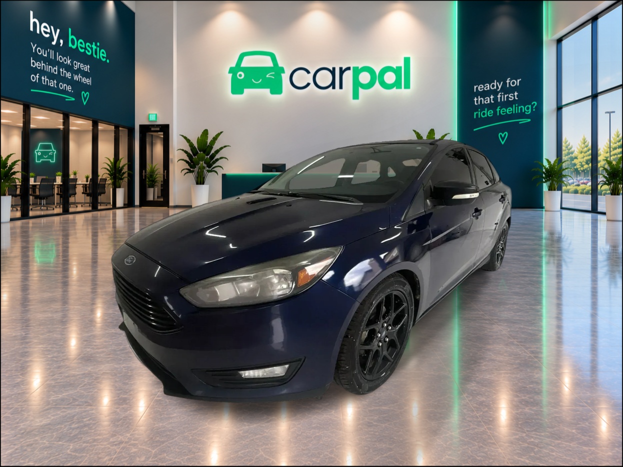 Blue 2016 Ford Focus Sedan Front-Wheel Drive Automatic