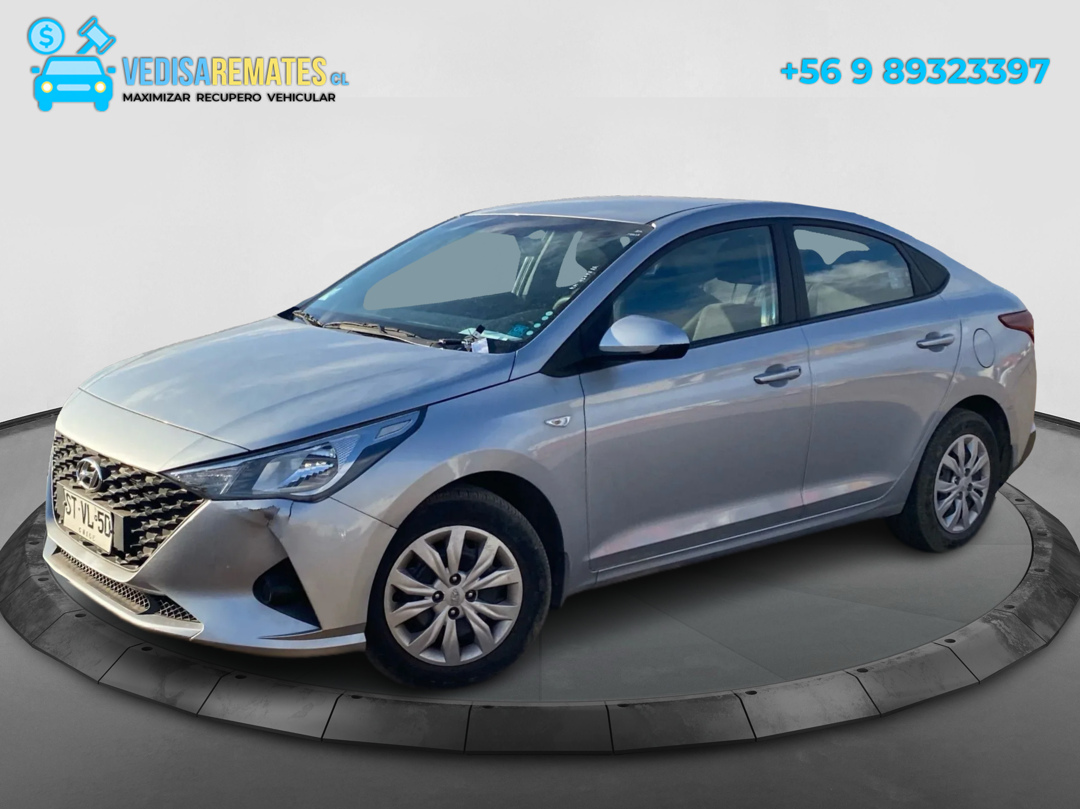HYUNDAI ACCENT 2023, 2023 · 45.045 km · GASOLINA, vehiculo_liviano disponible en Vedisa Remates