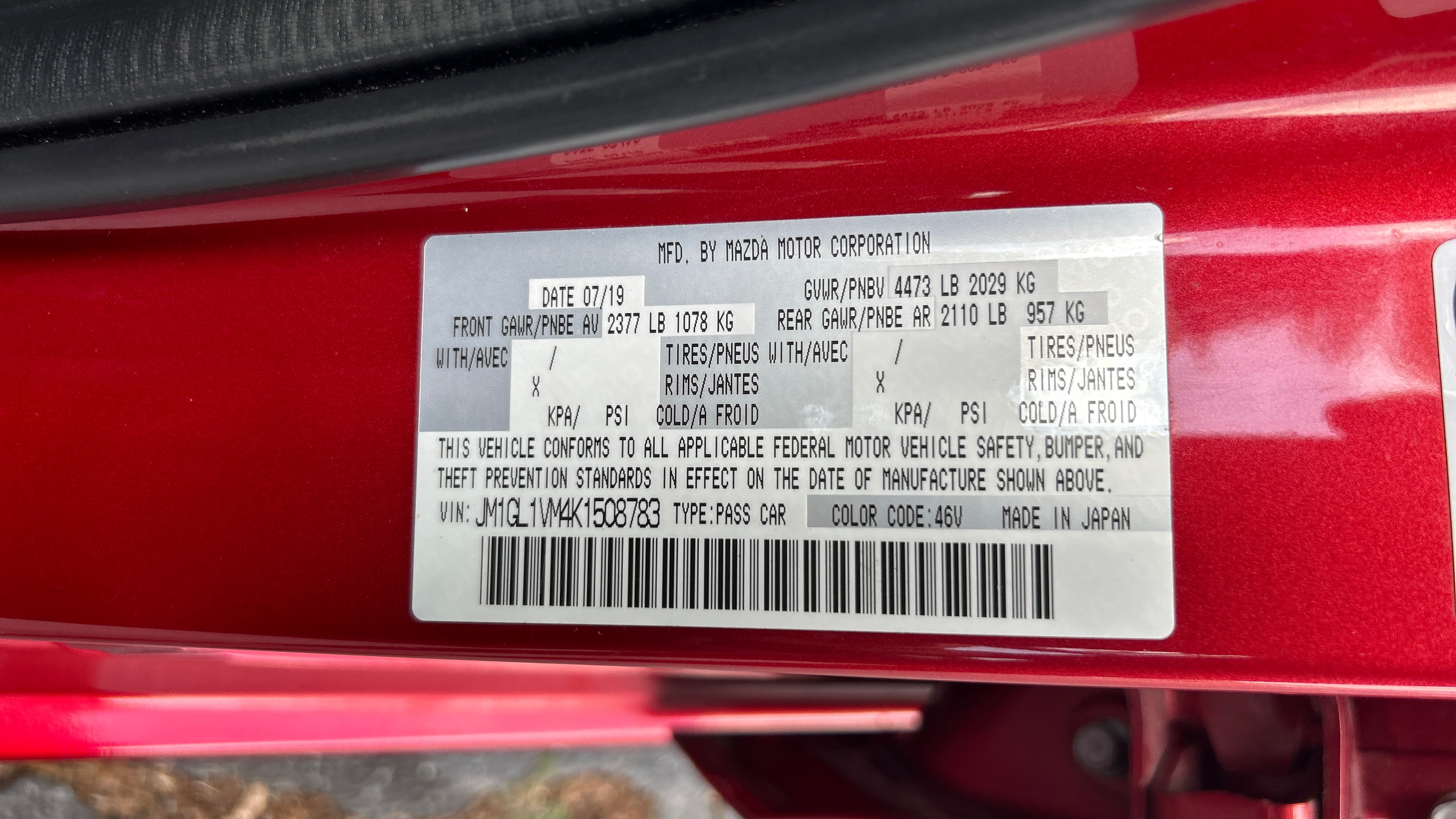 2019 Mazda Mazda6 Touring - Photo 55