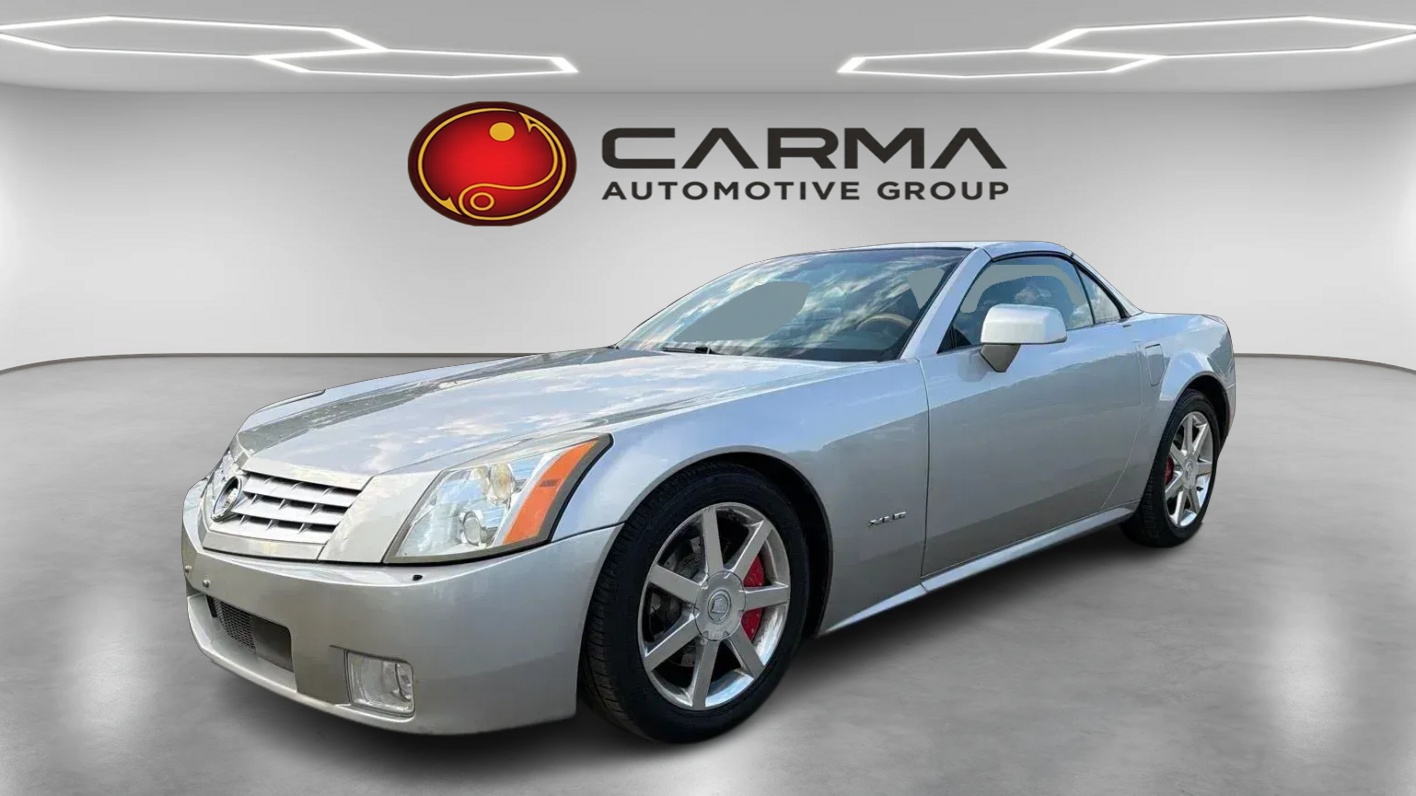 Silver 2004 Cadillac XLR RWD Convertible Rear-Wheel Drive Automatic