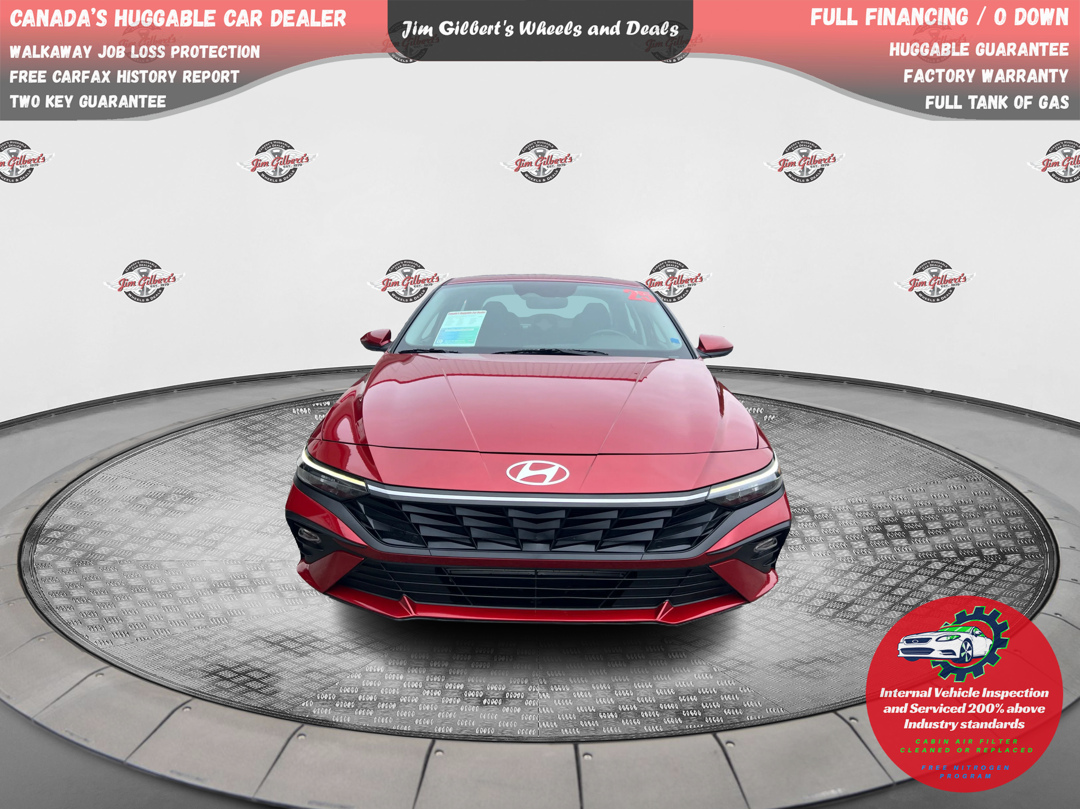 Red 2025 Hyundai Elantra Preferred with Tech Package FWD Sedan Automatic