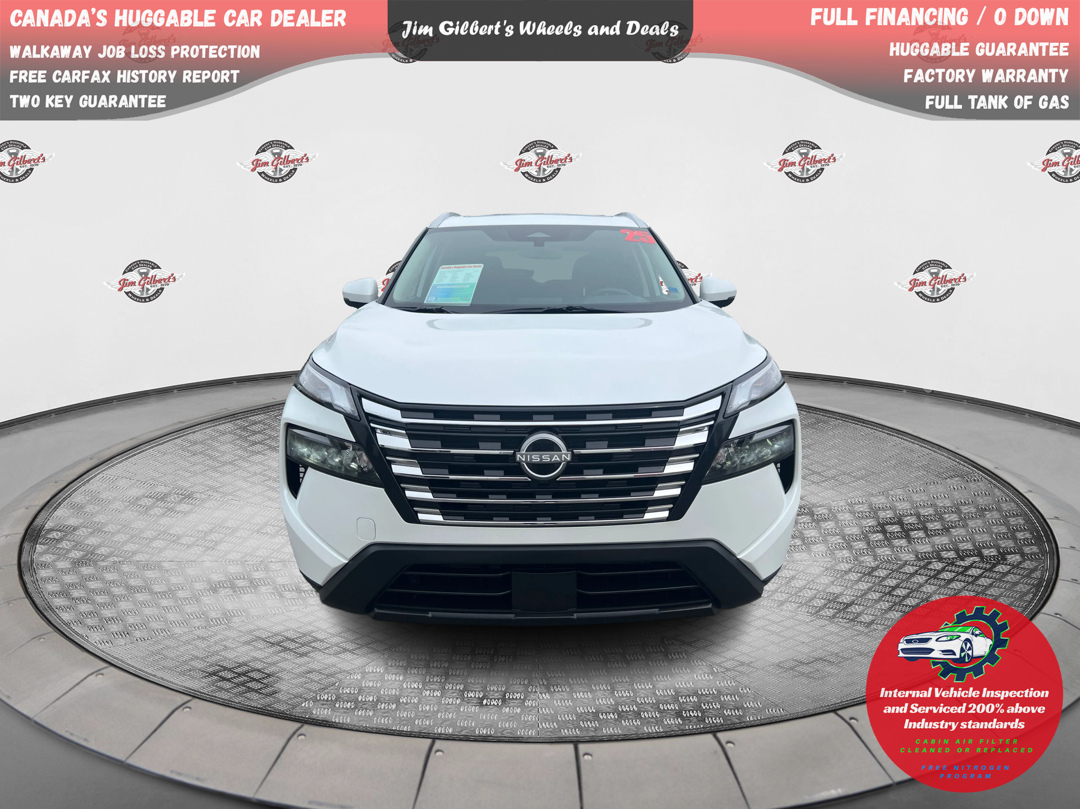 Everest White Tricoat Pearl 2025 Nissan Rogue SV AWD SUV / Crossover All-Wheel Drive Automatic