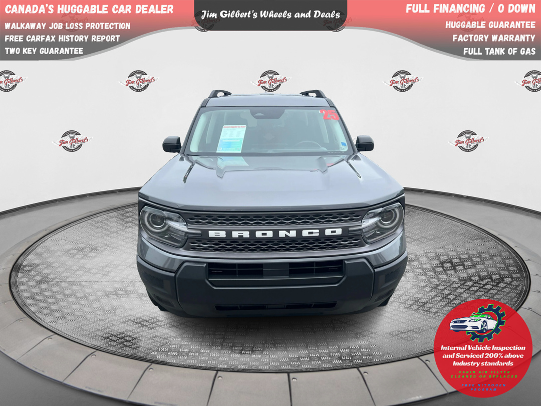 Gray (Carbonized Grey Metallic) 2025 Ford Bronco Sport SUV / Crossover All-Wheel Drive Automatic